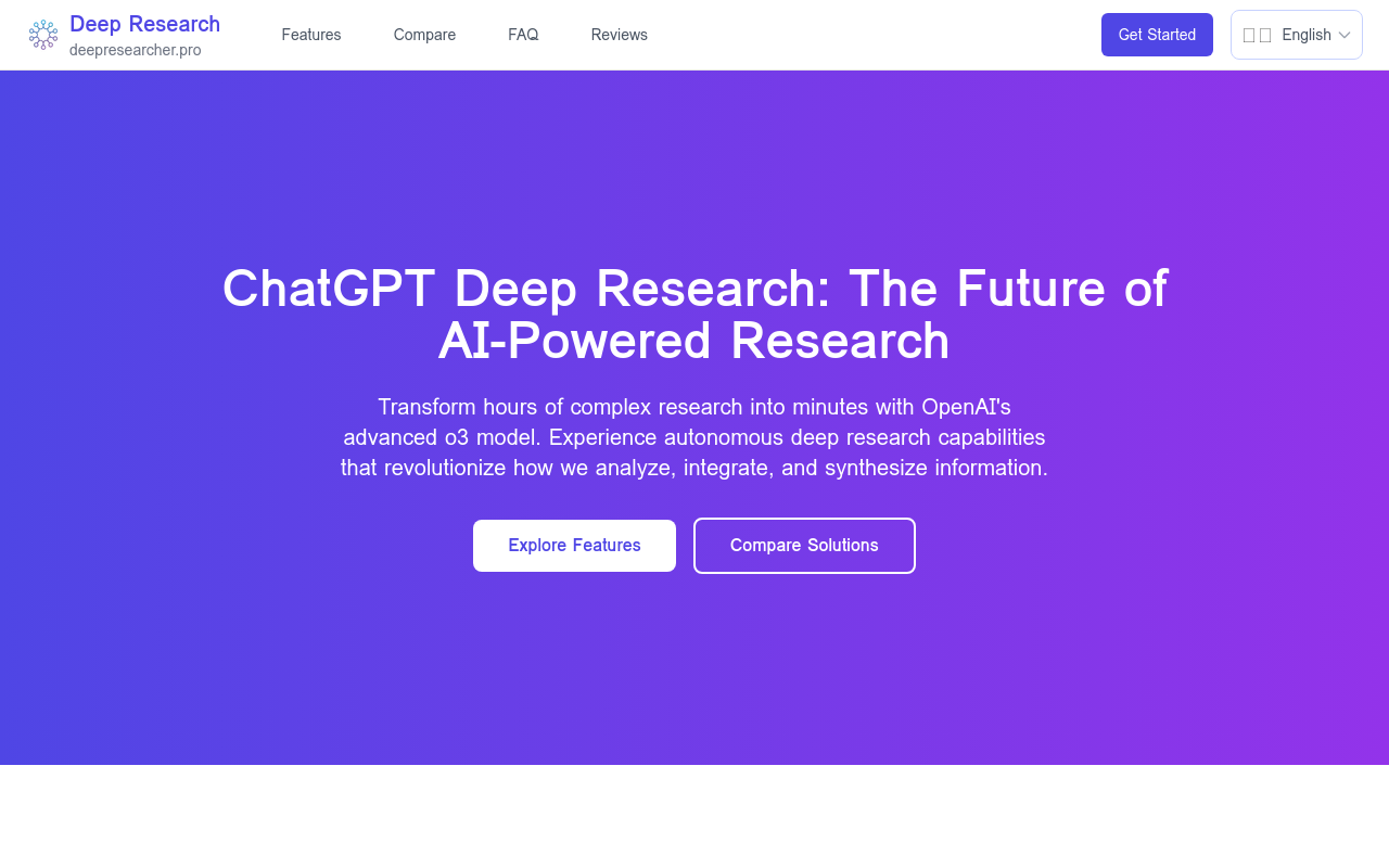 ChatGPT Deep Research